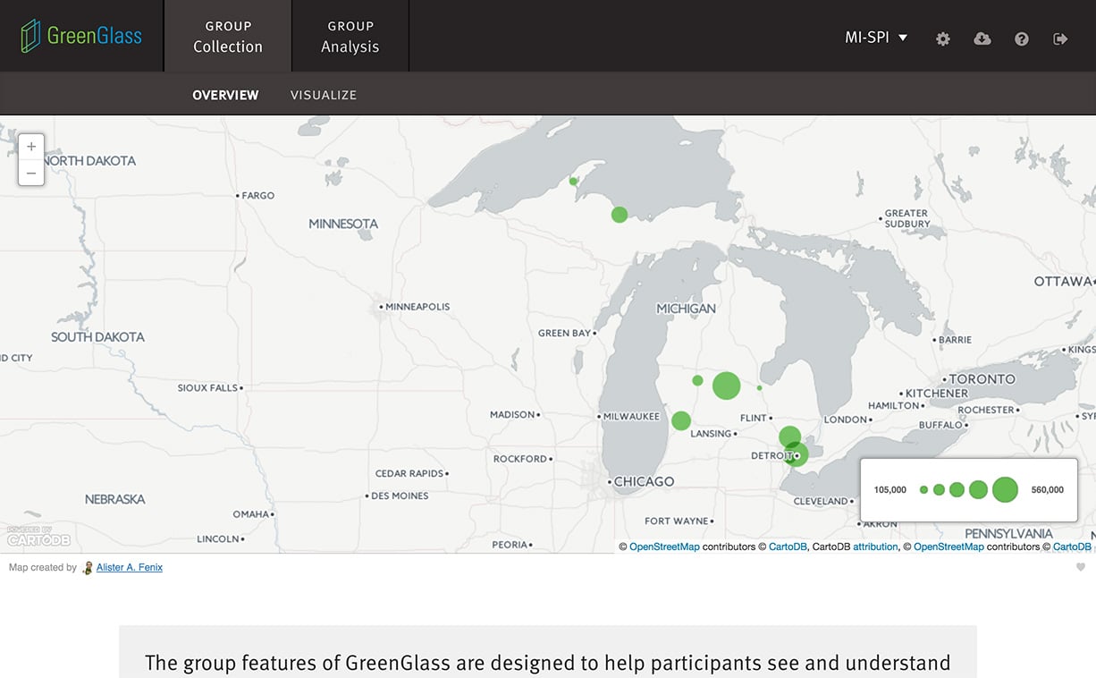 GreenGlass Collection Map